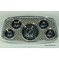 Phoenix Machine Works 33-34 Ford 5 Gauge Panel, Engine Turned - PMW - 229