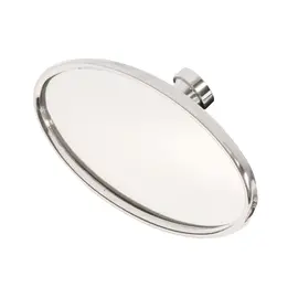 Vintique, Inc. Glue-On Inside Rear View Mirror - Stainless Oval - SR-17682-SS