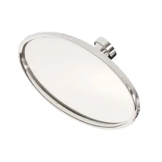 Vintique, Inc. Glue-On Inside Rear View Mirror - Stainless Oval - SR-17682-SS