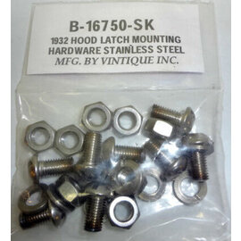 Vintique, Inc. 1930-31 Ford Model A Hood Latch Mounting Kit - A-16750-BSK