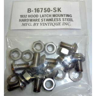 Vintique, Inc. 1930-31 Ford Model A Hood Latch Mounting Kit - A-16750-BSK