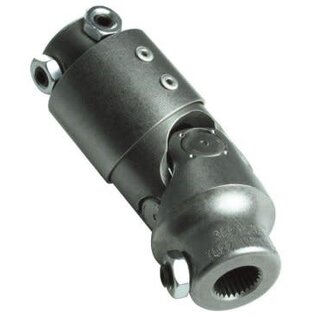 Borgeson Steering Universal Joint - 1"DD X 3/4" Ford Truck V Steel - 034956