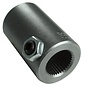Borgeson Steering Coupler -Steel - 13/16"12 X 1" Smooth Bore - 313800