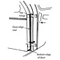 Vintique, Inc. 1935-36 Ford Passenger Car Rubber Front Door Seal - 48-701884/5