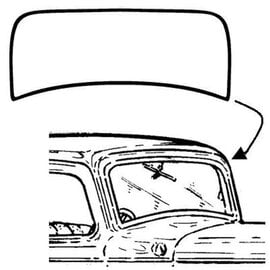 Vintique, Inc. 32 Ford Closed Car Windshield Seal - B-7003110