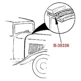 Vintique, Inc. 1932 Ford Cowl to Firewall Seal - B-35336