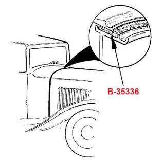 Vintique, Inc. 1932 Ford Cowl to Firewall Seal - B-35336