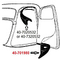 Vintique, Inc. 1932-34 Ford Coupe 2-Door, 4-Door & Roadster Lower Door Seal Kit - 40-701980