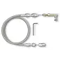 Lokar Universal/Carburetor Throttle Cable - Aluminum Fittings - Stainless Housing 60" - TC-1000HT60