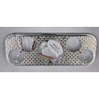 Phoenix Machine Works 37-38 Chevy Engine Turned 5 Gauge Dash Insert Panel - PMW - 121SS