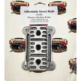 Phoenix Machine Works 3-Port Finned Fuel Block - 511