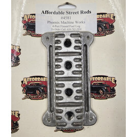 Phoenix Machine Works 4-Port Finned Fuel Block - 512
