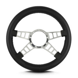 Lecarra Lecarra Mark 9 Track GT - Polished Frame - Thick Grip - 14" Steering Wheels