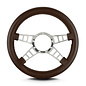 Lecarra Lecarra Mark 9 Track GT - Polished Frame - Thick Grip - 14" Steering Wheels