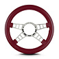 Lecarra Lecarra Mark 9 Track GT - Polished Frame - Thick Grip - 14" Steering Wheels