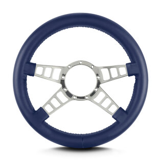 Lecarra Lecarra Mark 9 Track GT - Polished Frame - Thick Grip - 14" Steering Wheels