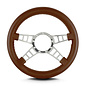 Lecarra Lecarra Mark 9 Track GT - Polished Frame - Thick Grip - 14" Steering Wheels