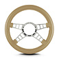 Lecarra Lecarra Mark 9 Track GT - Polished Frame - Thick Grip - 14" Steering Wheels