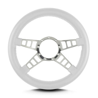 Lecarra Lecarra Mark 9 Track GT - Polished Frame - Thick Grip - 14" Steering Wheels