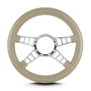 Lecarra Lecarra Mark 9 Track GT - Polished Frame - Thick Grip - 14" Steering Wheels