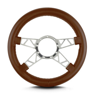 Lecarra Lecarra Mark 9 Truss - Polished Frame - Thick Grip - 14" Steering Wheels