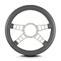 Lecarra Lecarra Mark 9 Track GT - Silver Cerakote Frame - Thick Grip - 14" Steering Wheels