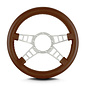 Lecarra Lecarra Mark 9 Track GT - Silver Cerakote Frame - Thick Grip - 14" Steering Wheels