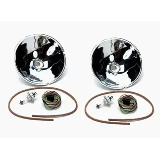 Vintique, Inc. 1933-34 Ford Passenger Car & Commercial Halogen Headlight Reflector Kit - 40-13027-QK12