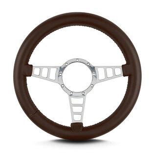 Lecarra Lecarra Mark 4 Track GT - Polished Frame - Thick Grip - 14" Steering Wheels