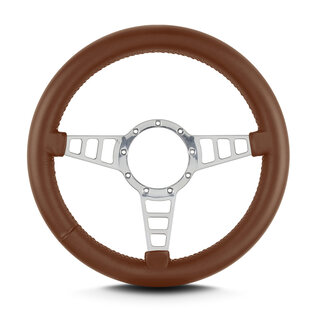 Lecarra Lecarra Mark 4 Track GT - Polished Frame - Thick Grip - 14" Steering Wheels