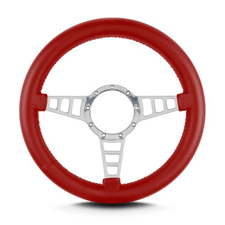 Lecarra Lecarra Mark 4 Track GT - Polished Frame - Thick Grip - 14" Steering Wheels