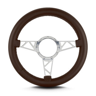 Lecarra Lecarra Mark 4 Truss - Polished Frame - Thick Grip - 14" Steering Wheels