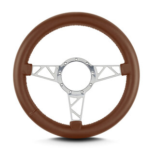 Lecarra Lecarra Mark 4 Truss - Polished Frame - Thick Grip - 14" Steering Wheels