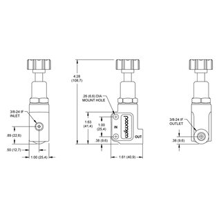 Wilwood Brakes Proportioning Valve - Compact - 260-10922