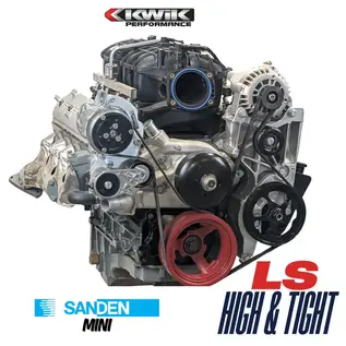 Kwik Performance Compact AC Bracket for Truck/LS3 Camaro Balancer - SD7B10 Compressor- K10700