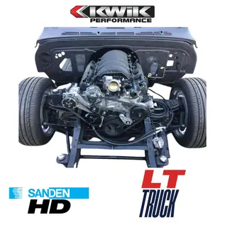 Kwik Performance AC/Alt/PS Brackets for L83/L86 Truck - 508/709 Compressor - Include Type II Pump - K10702