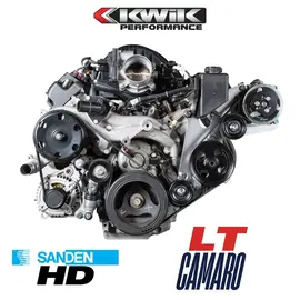 Kwik Performance AC/PS Brackets for LT1 Camaro - 508/709 Compressor - w/ Type II Pump - K10620