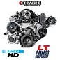 Kwik Performance AC/PS Brackets for LT1 Camaro - 508/709 Compressor - w/ Type II Pump - K10620