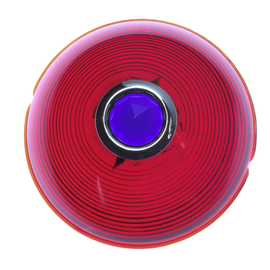 Vintique, Inc. Vintique 1950 Pontiac Glass Tail Light Lens with Blue Dot - HR-13450-BD