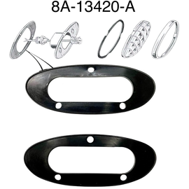 Vintique, Inc. 1949-50 Ford Passenger Tail Light Pads - Pair - 8A-13420