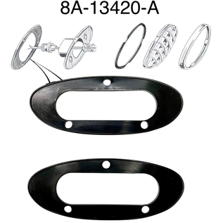 Vintique, Inc. 1949-50 Ford Passenger Tail Light Pads - Pair - 8A-13420