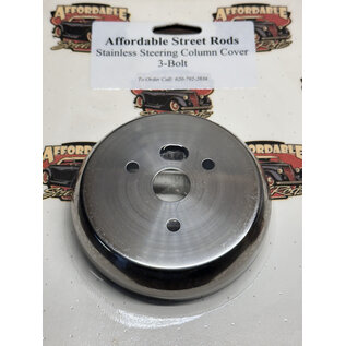 Affordable Street Rods Stainless Steering Column Cover - 3-Bolt