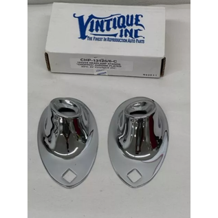 Vintique, Inc. 1933-34 Ford Chopped Headlight Stands  -Chrome - CHP-13125/6-C