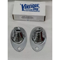 Vintique, Inc. 1933-34 Ford Chopped Headlight Stands  -Chrome - CHP-13125/6-C