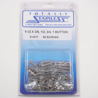 Totally Stainless 8-32 Stainless Assorted Button Head Machine Screws - 8-4517