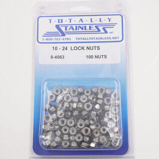 Totally Stainless 10-24 Stainless Lock Nuts - 8-4063