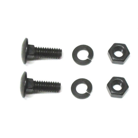 Vintique, Inc. 1932-34 Ford Passenger Car & Pickup Front Fender Brace Bolt Set - Black - B-16026-BK