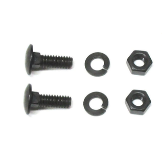 Vintique, Inc. 1932-34 Ford Passenger Car & Pickup Front Fender Brace Bolt Set - Black - B-16026-BK
