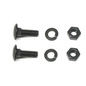 Vintique, Inc. 1932-34 Ford Passenger Car & Pickup Front Fender Brace Bolt Set - Black - B-16026-BK