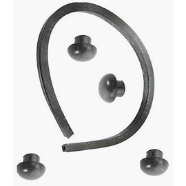 Vintique, Inc. 1932 Ford Car & Pickup Rear Frame Horn Cover Plugs & Trim  - B-16398